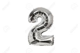 NUMERO INFLABLE PLATEADO 32¨ 1