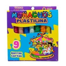 PLASTILINA CAJA X9 BARRAS CORTAS 1