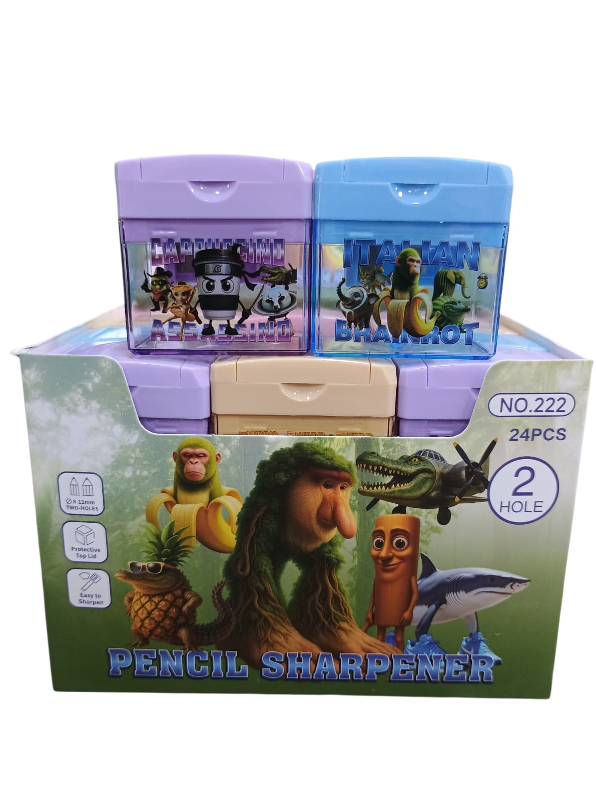 TAJA LÁPIZ DISEÑOS SURTIDOS CAJA X12 1