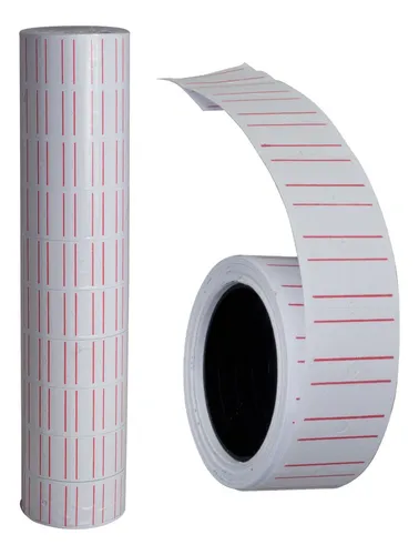 ROLLO DE STICKER ETIQUETADORA BLANCO X10 1