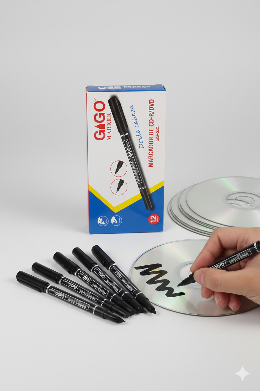 MARCADOR DOBLE CON MICROPUNTA COLORES CAJA X12 1