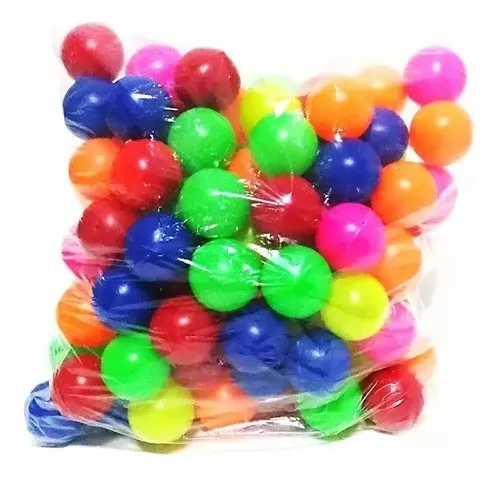 PAQUETE DE PIN PON X100 COLORES 1