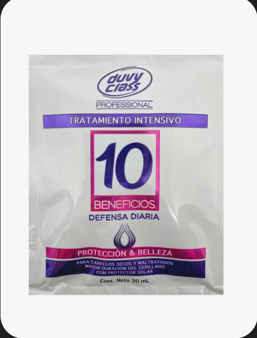 SHAMPOO 10 BENEFICIOS DUVY CLASS SOBRE X30ML 1