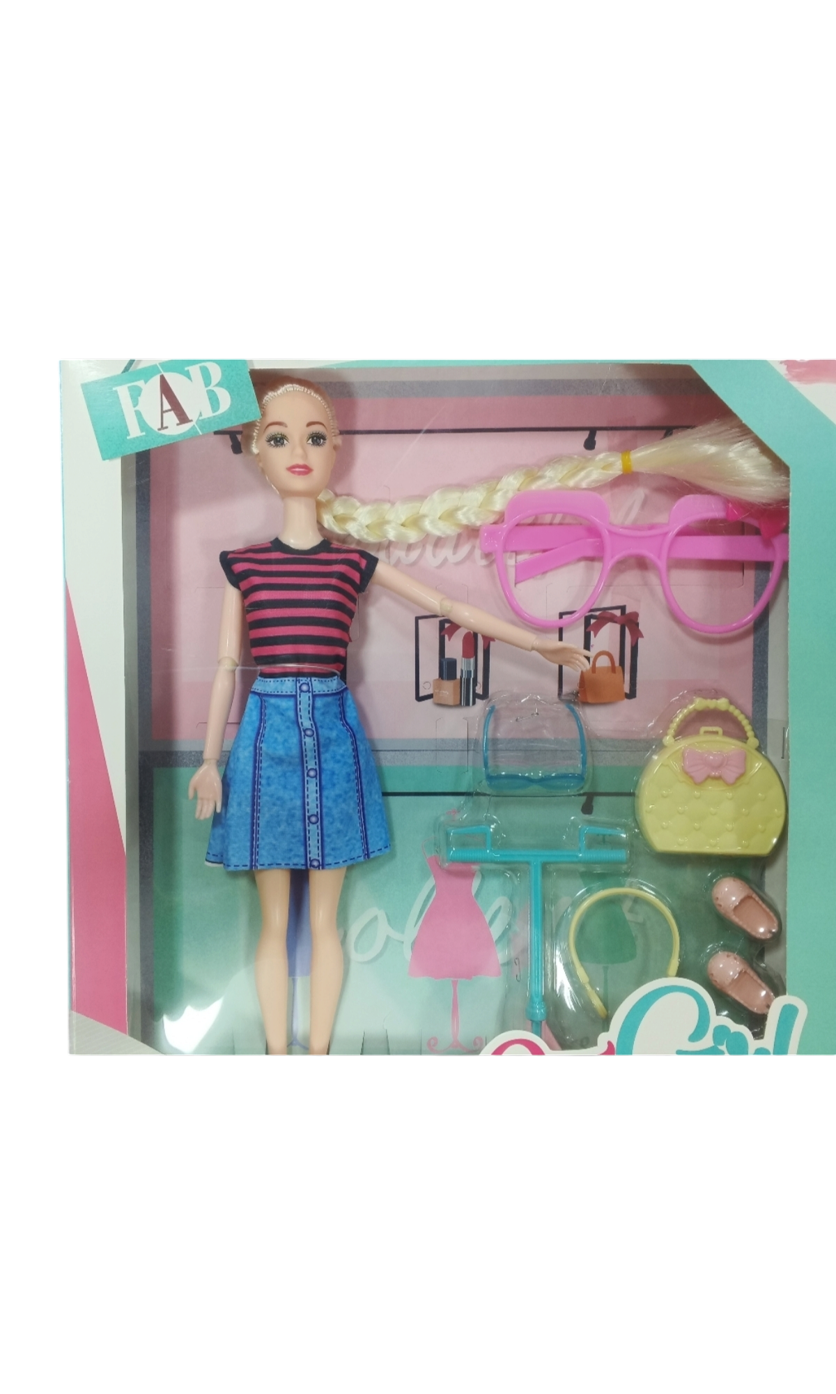 MUÑECA BARBIE CON GAFAS Y SCOOTER AX005-12 1