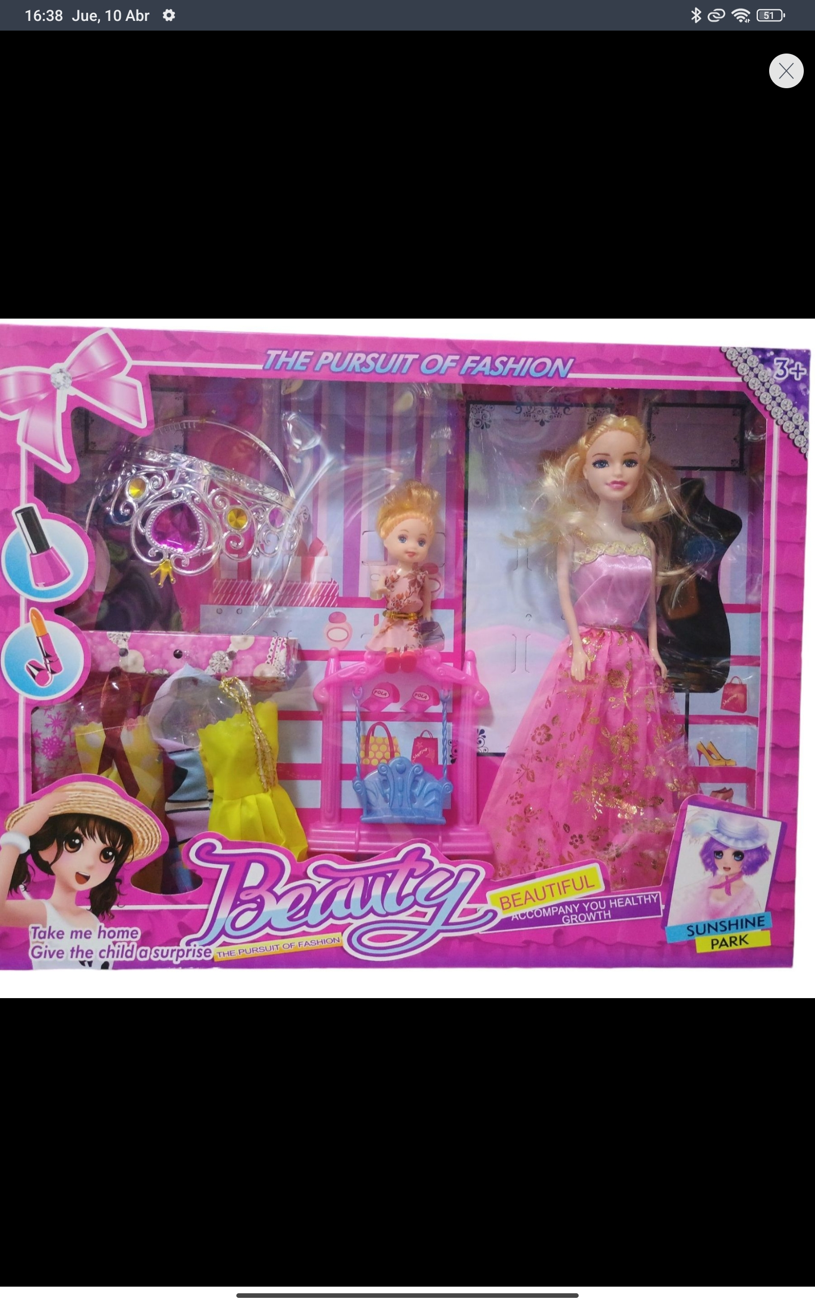 MUÑECA BEAUTIFUL MG16619 1
