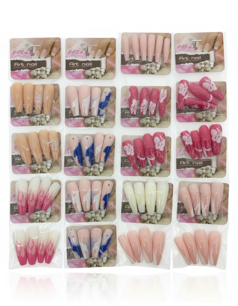 UÑA DECORADA LARGA CRTX12 NAIL 1