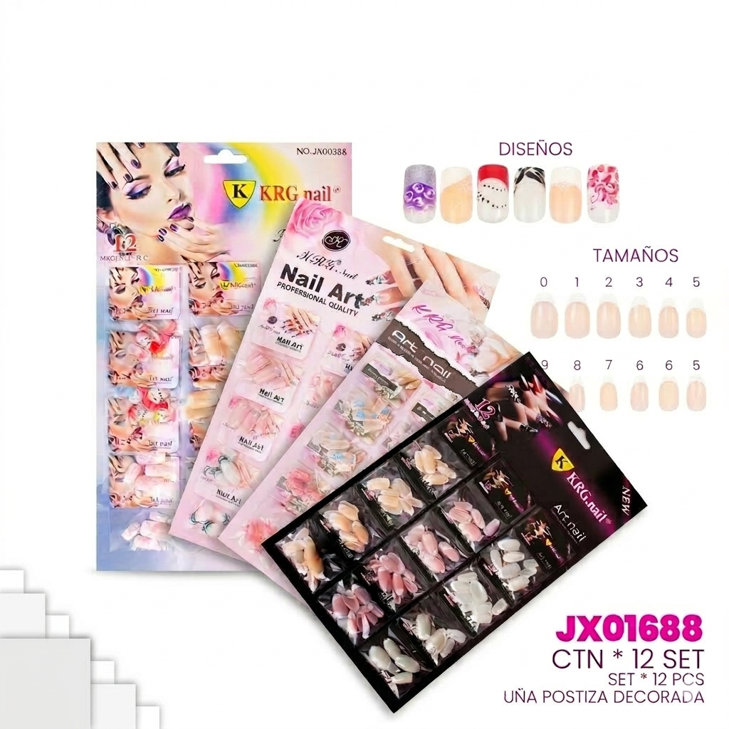UÑA DECORADA CRTX12 NAIL 1