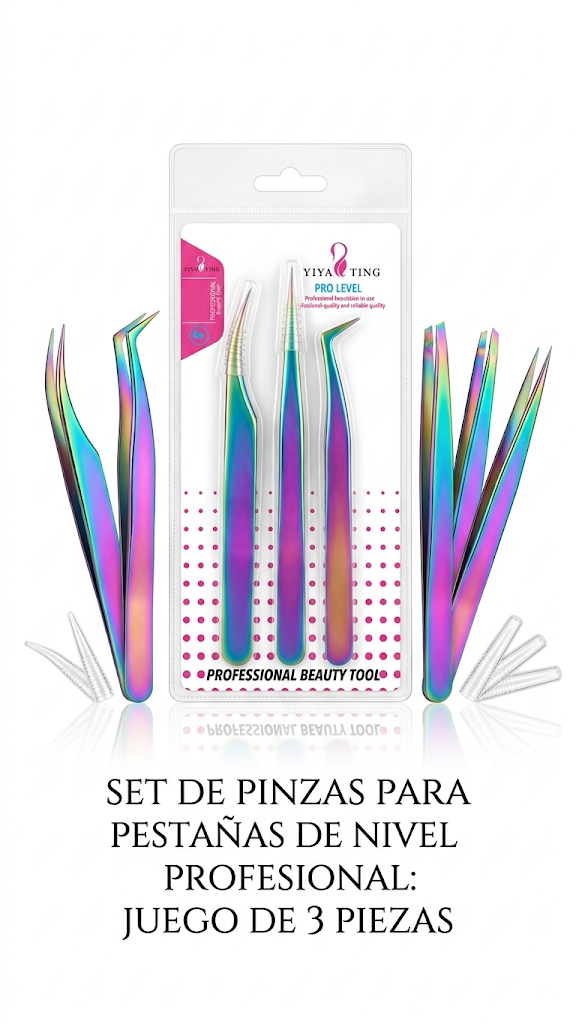 PINZA PARA PESTAÑAS TORNASOL X3 PCS 1