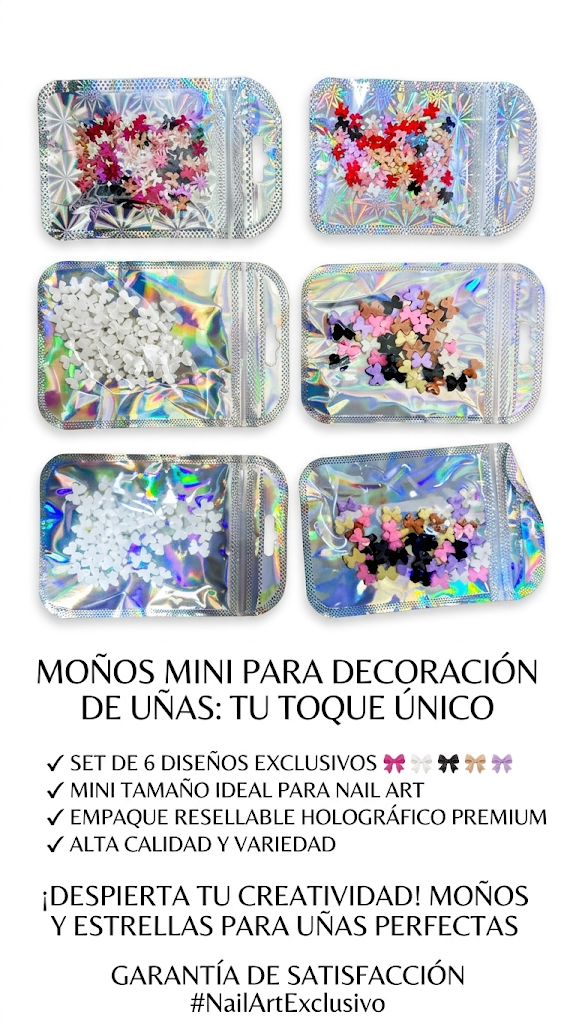 MOÑOS MINI DECORACION DE UÑAS  1