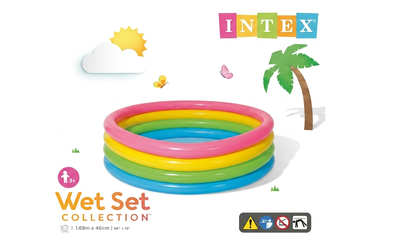 PISCINA ARCOIRIS JUMBO 1.68X46 1