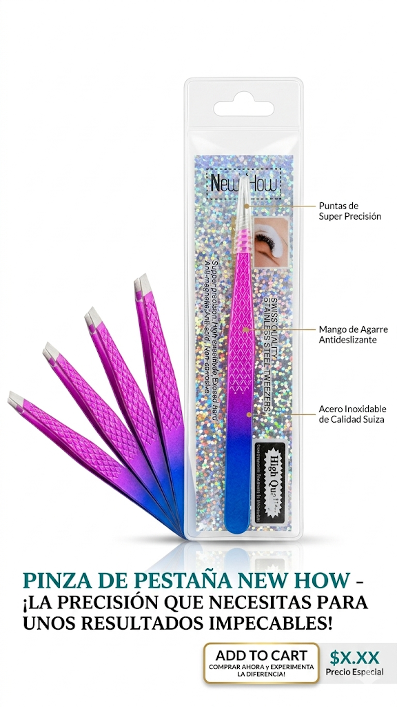 PINZA DE PESTAÑA NEW HOW 1