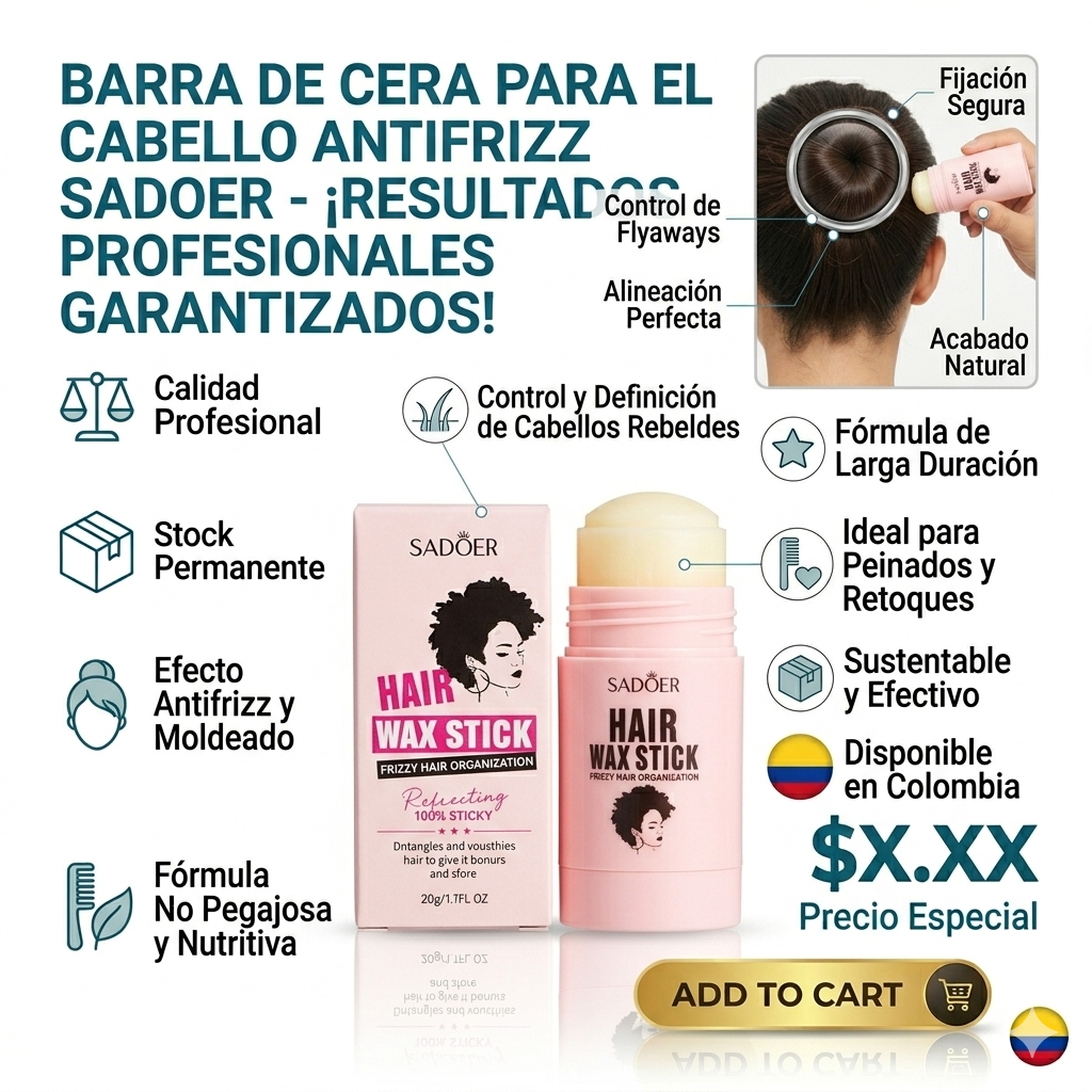  BARRA DE CERA PARA EL CABELLO ANTIFRIZZ SADOER