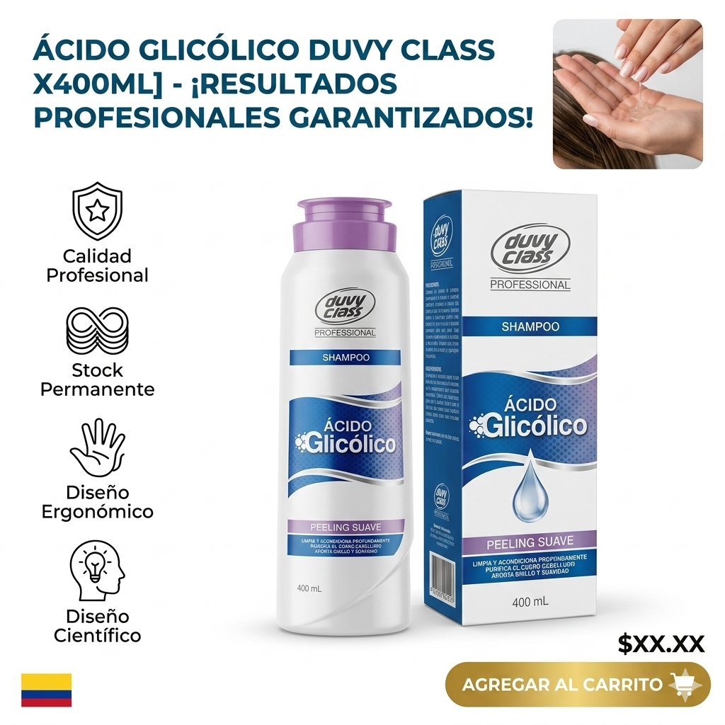 ÁCIDO GLICÓLICO DUVY CLASS X400ML