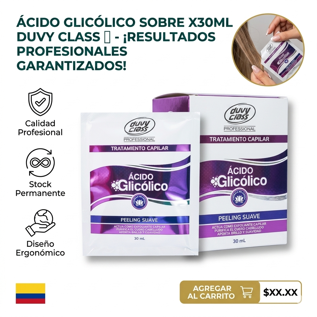 TRATAMIENTO ÁCIDO GLICÓLICO SOBRE X30ML DUVY CLASS  1
