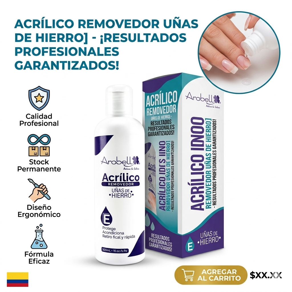 ACRILICO REMOVEDOR UÑAS DE HIERRO 1