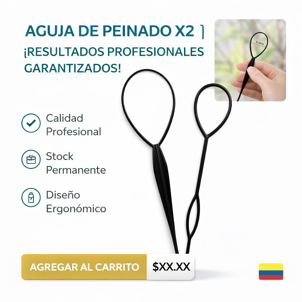 AGUJA DE PEINADO X2 