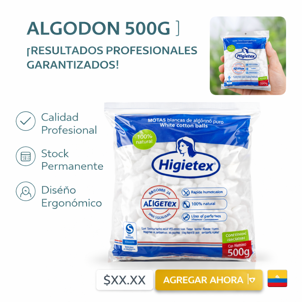ALGODON PURO 500G