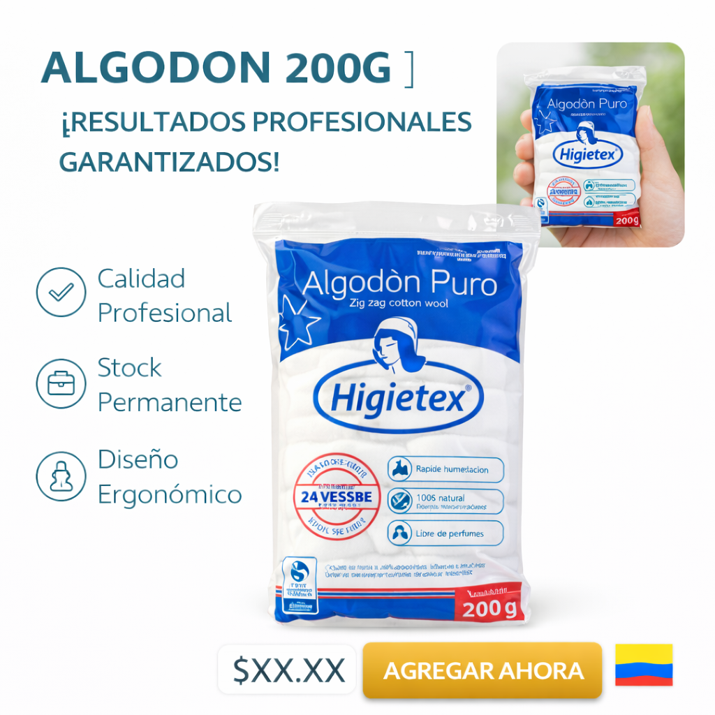 ALGODON PURO DE 200G