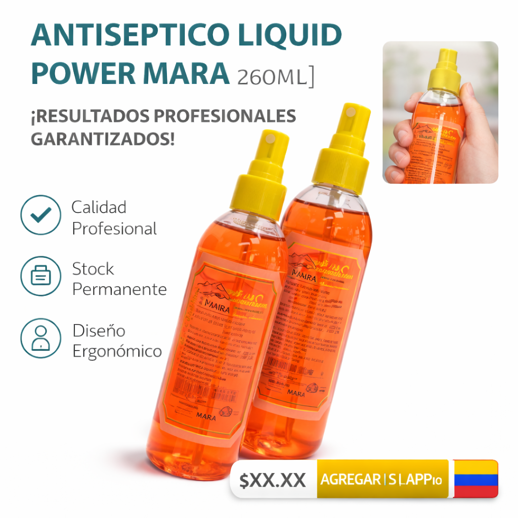 ANTISEPTICO LIQUID POWER MARA 250ML 1