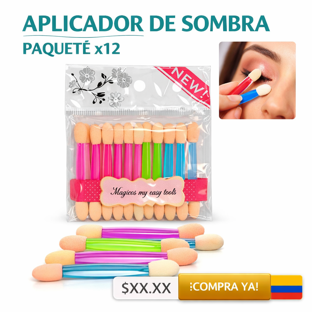 APLICADOR DE SOMBRA PAQUETE X12 1
