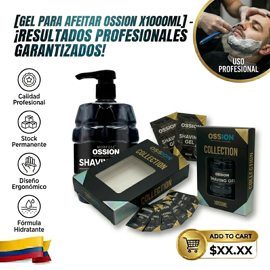GEL PARA AFEITAR OSSION X1000ML 1