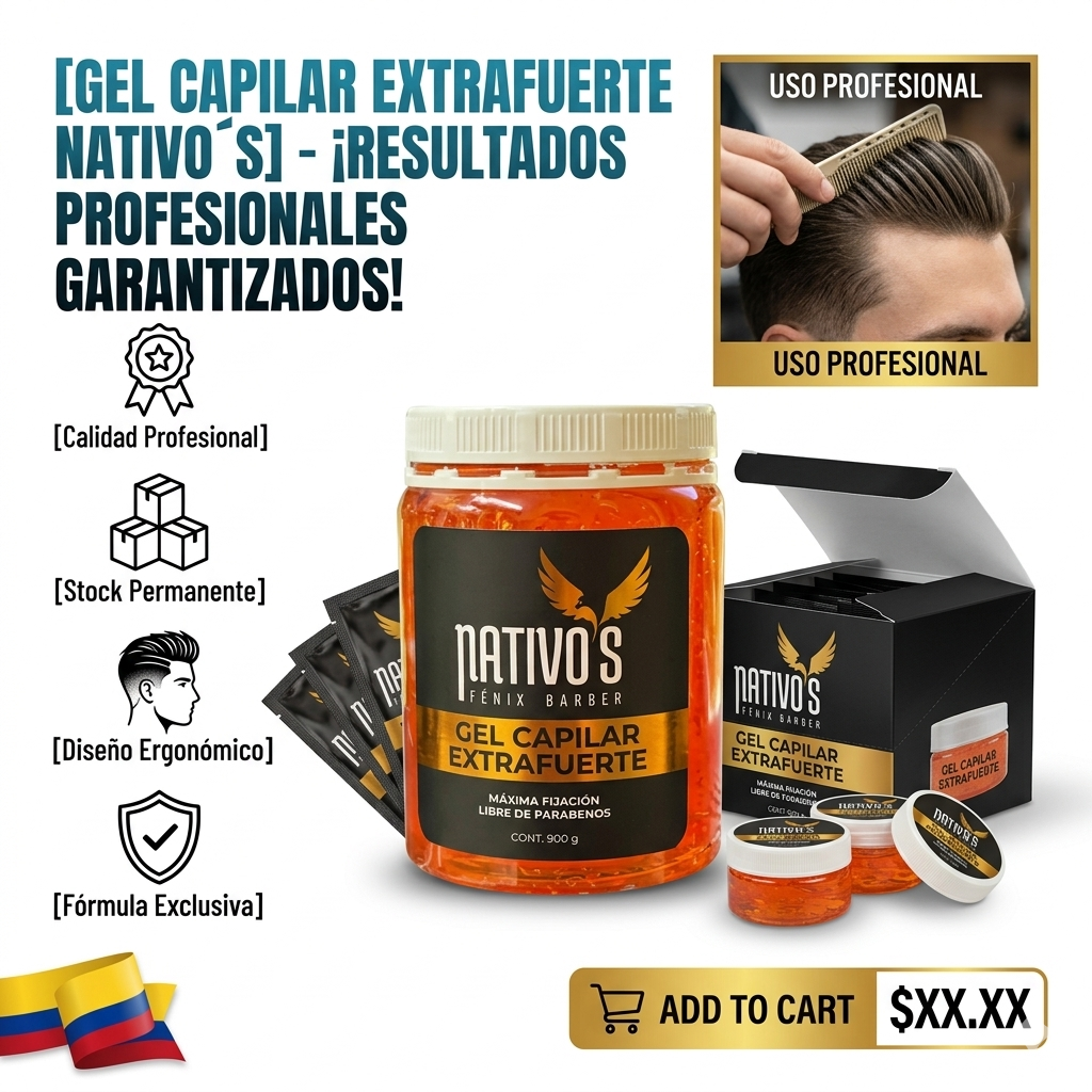 GEL CAPILAR EXTRAFUERTE NATIVO´S 1