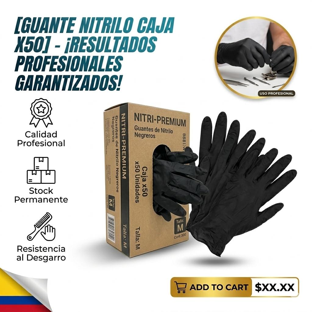 GUANTE NITRILO  CAJA X50 1
