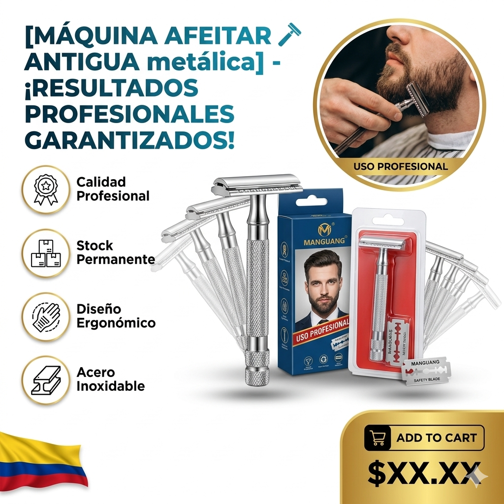 MÁQUINA AFEITAR 🪒 ANTIGUA metálica 1