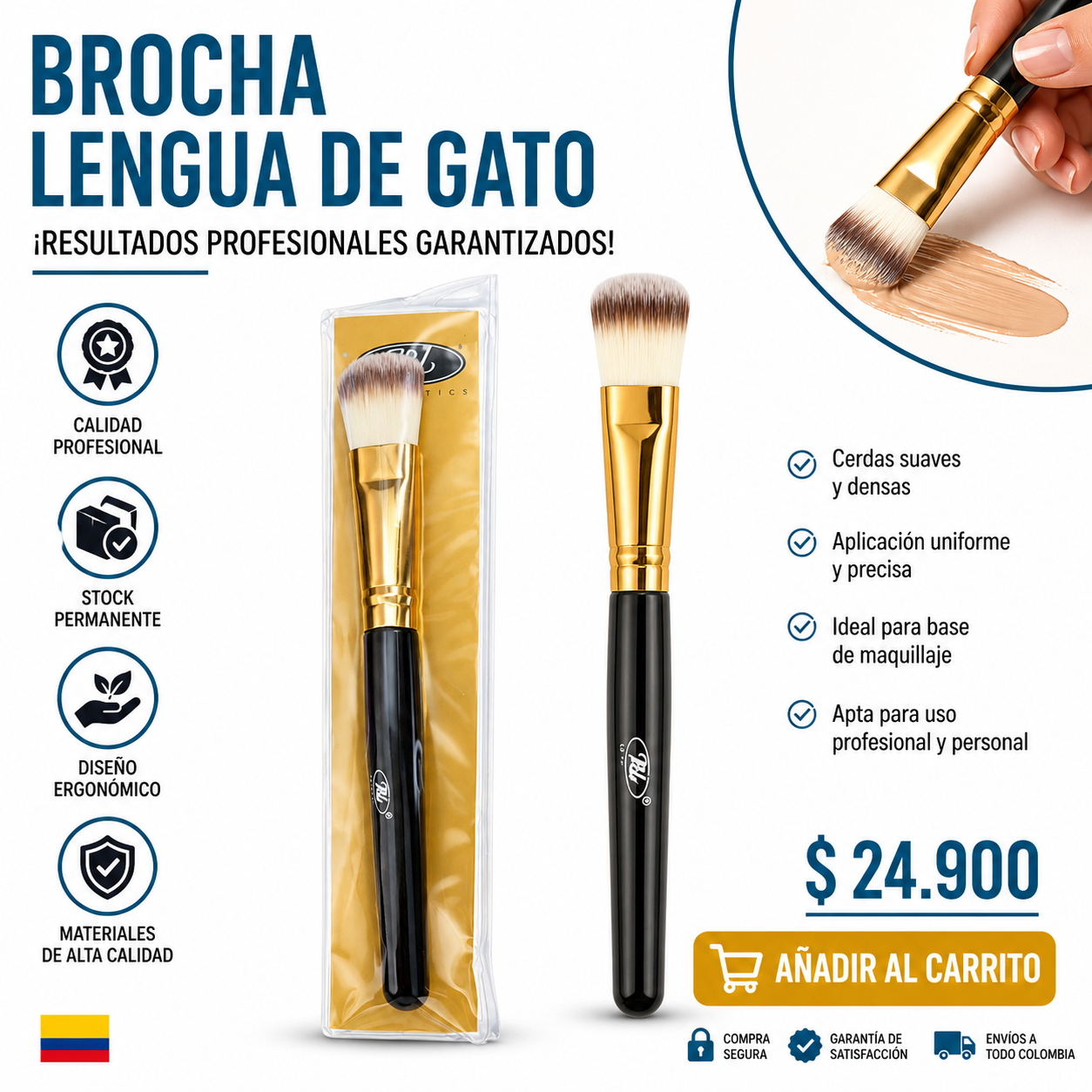 BROCHA LENGUA DE GATO 