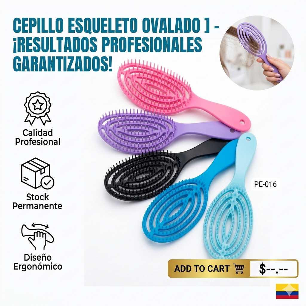 CEPILLO ESQUELETO OVALADO  1