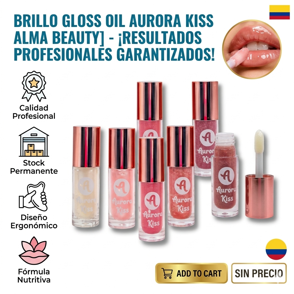 BRILLO GLOSS OIL AURORA KISS ALMA BEAUTY 1