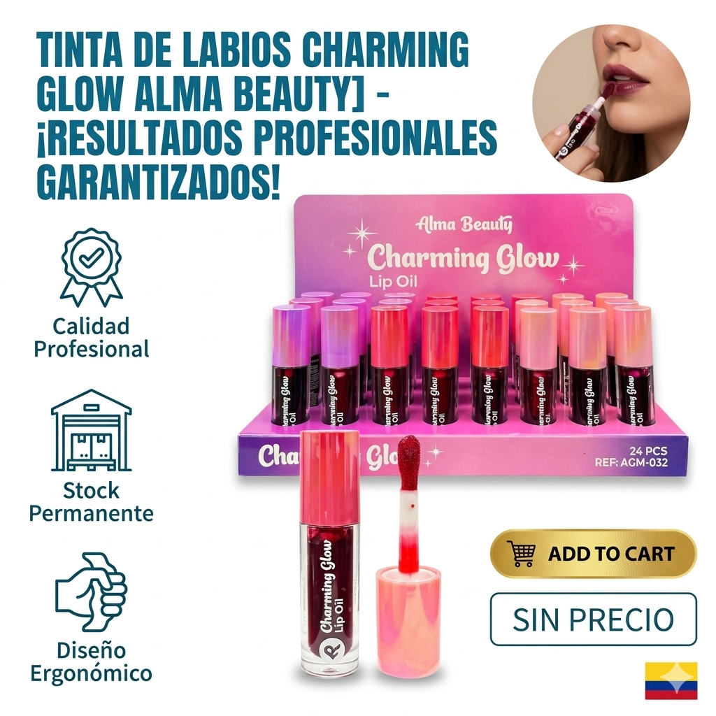 TINTA DE LABIOS CHARMING GLOW ALMA BEAUTY 1