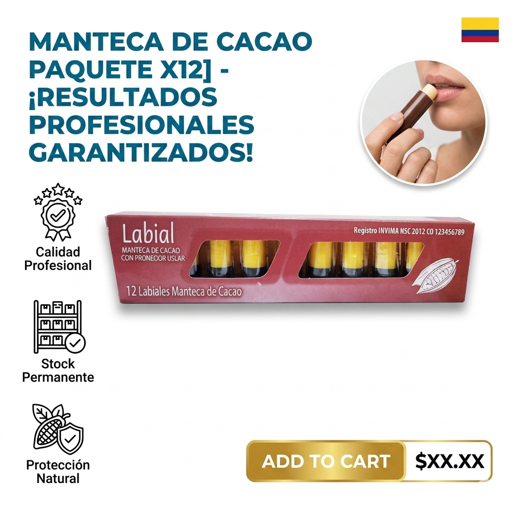 MANTECA DE CACAO PAQUETE X12  1