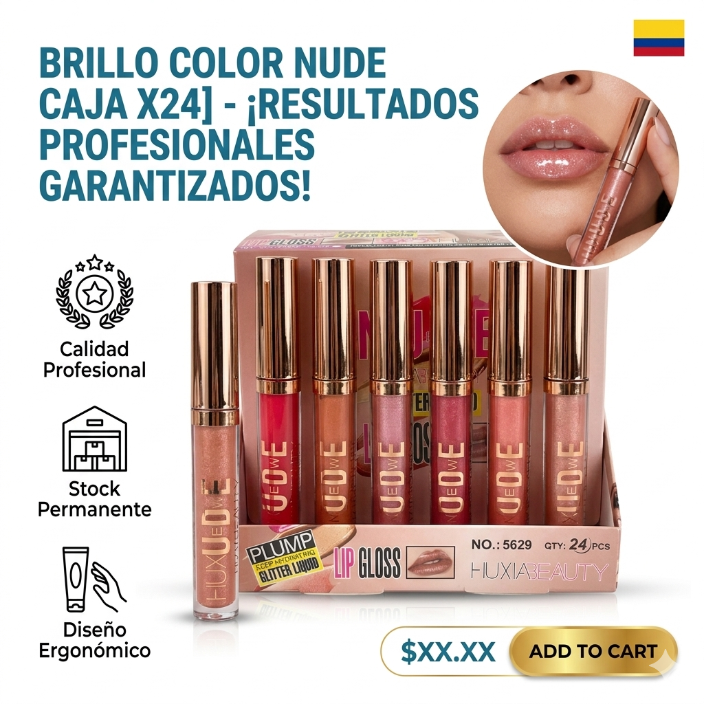 BRILLO COLOR NUDE CAJA X24