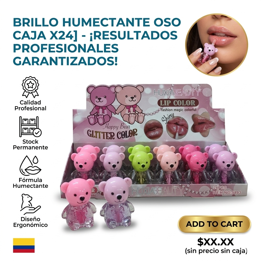 BRILLO HUMECTANTE OSO CAJA X24 1