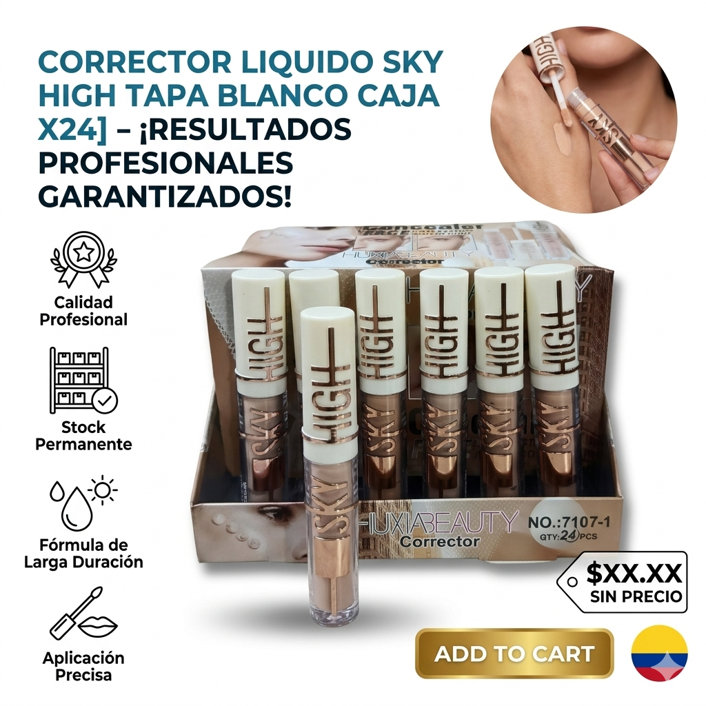 CORRECTOR LIQUIDO SKY HIGH TAPA BLANCO CAJA X24 1