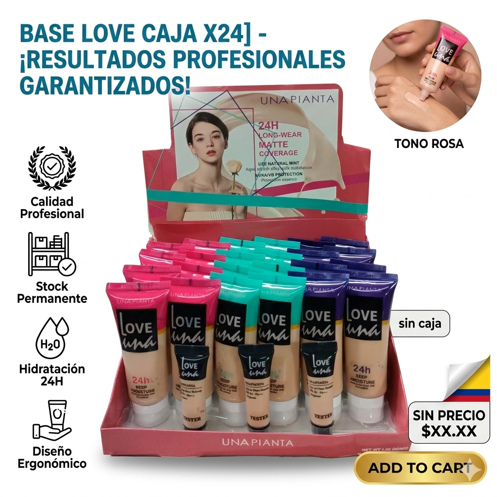 BASE LOVE CAJA X24