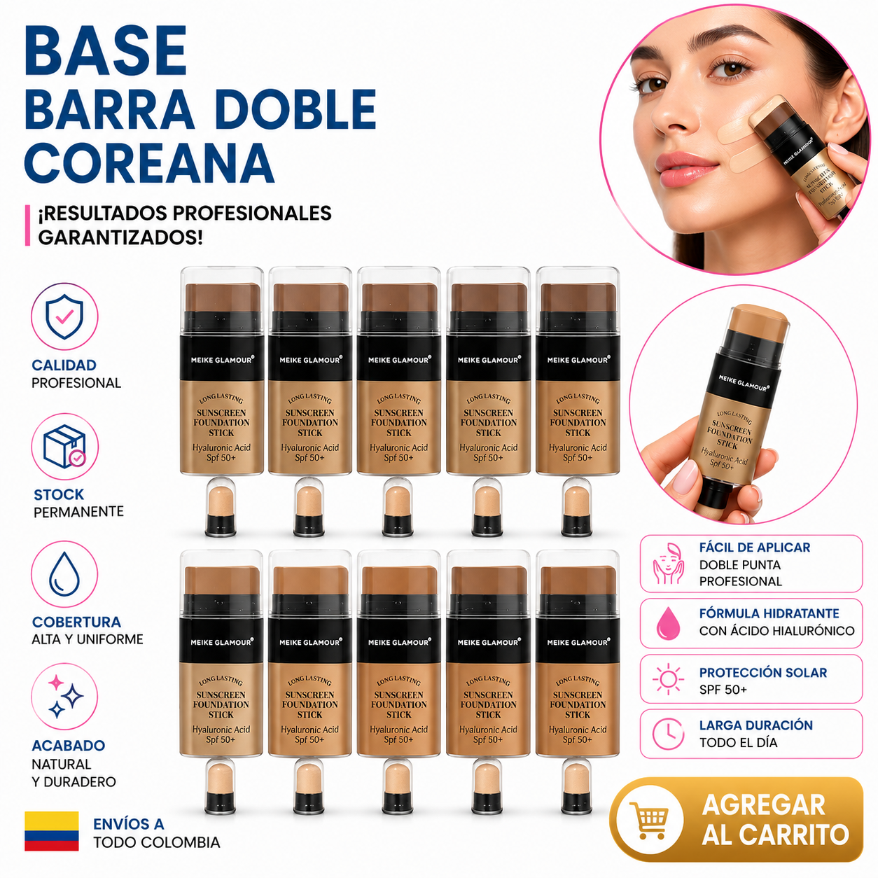 BASE BARRA DOBLE COREANA 1