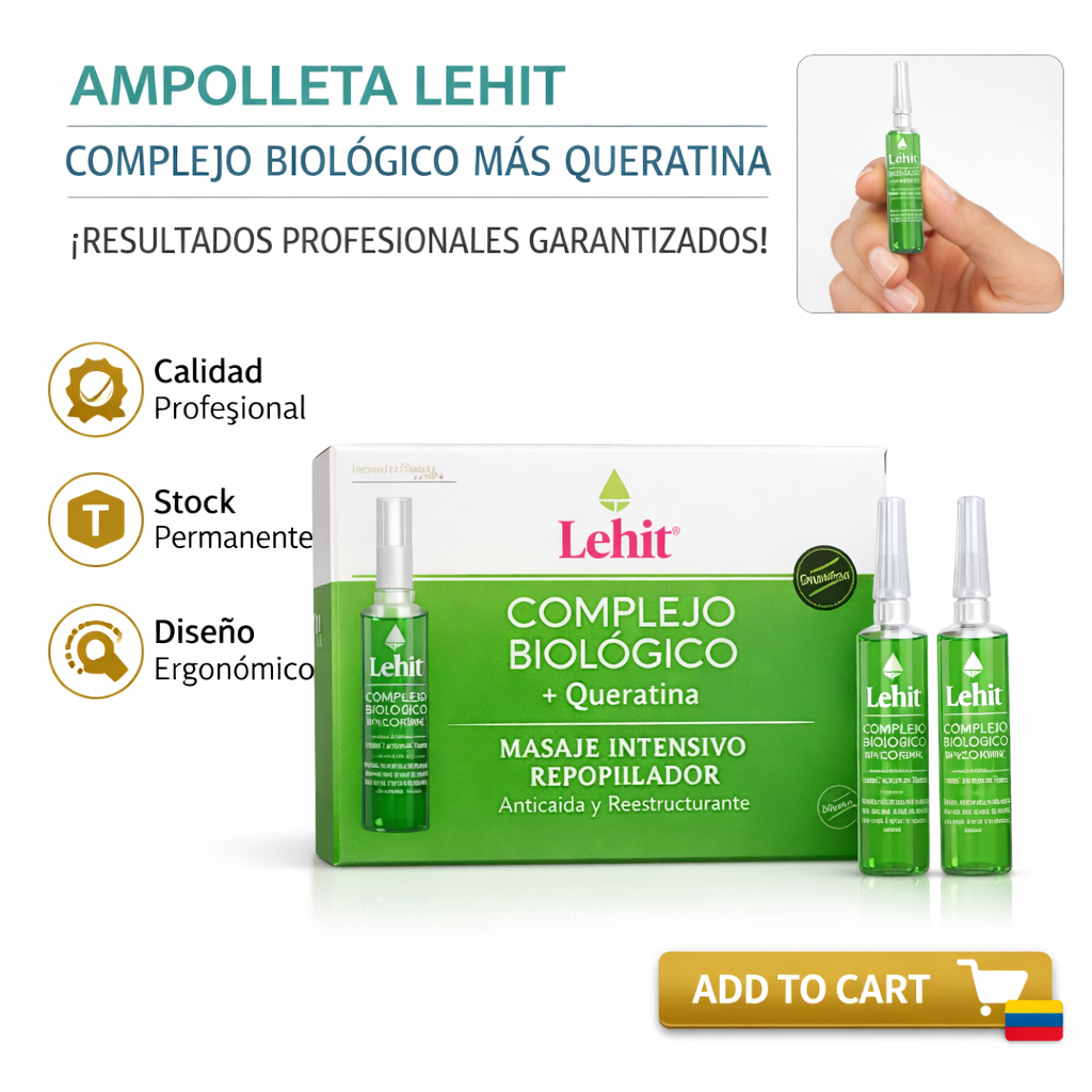AMPOLLETA LEHIT COMPLEJO BIOLÓGICO MÁS QUERATINA