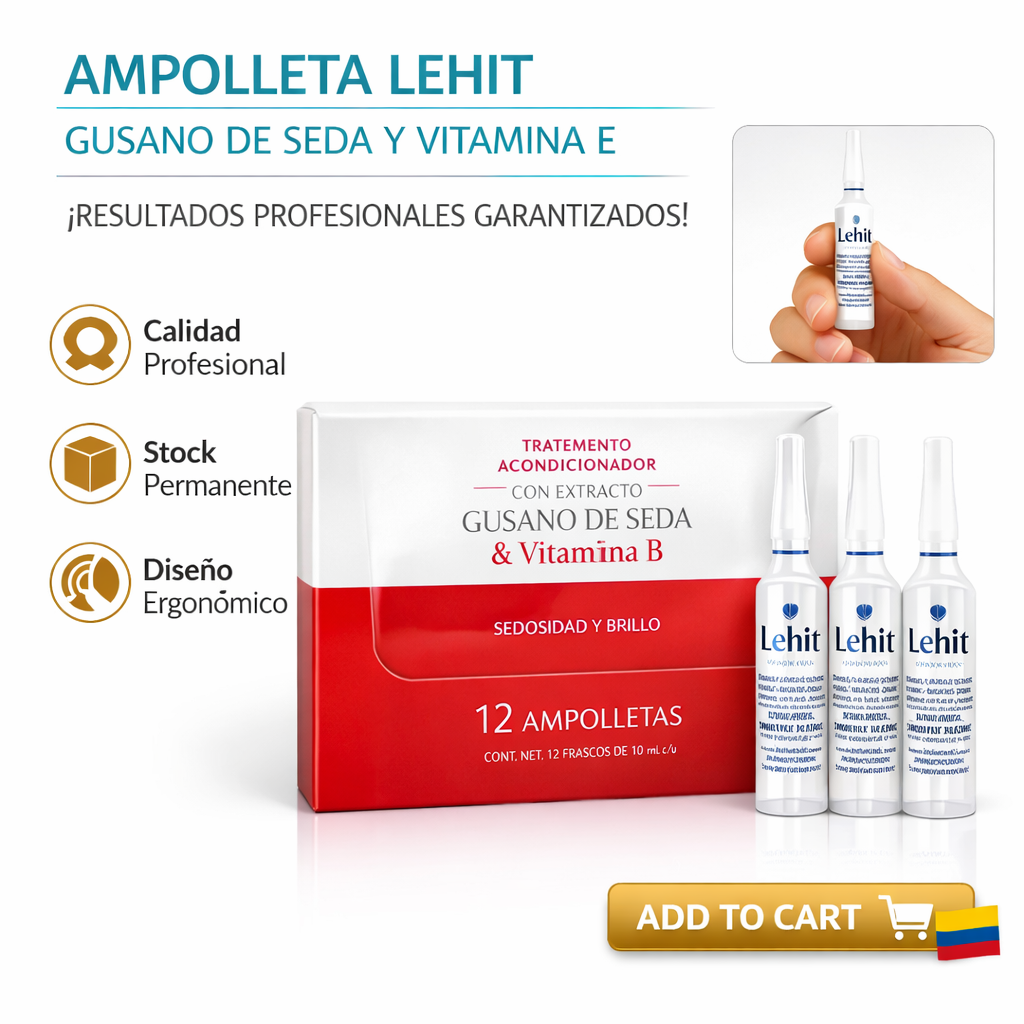 AMPOLLETA LEHIT GUSANO DE SEDA Y VITAMINA E