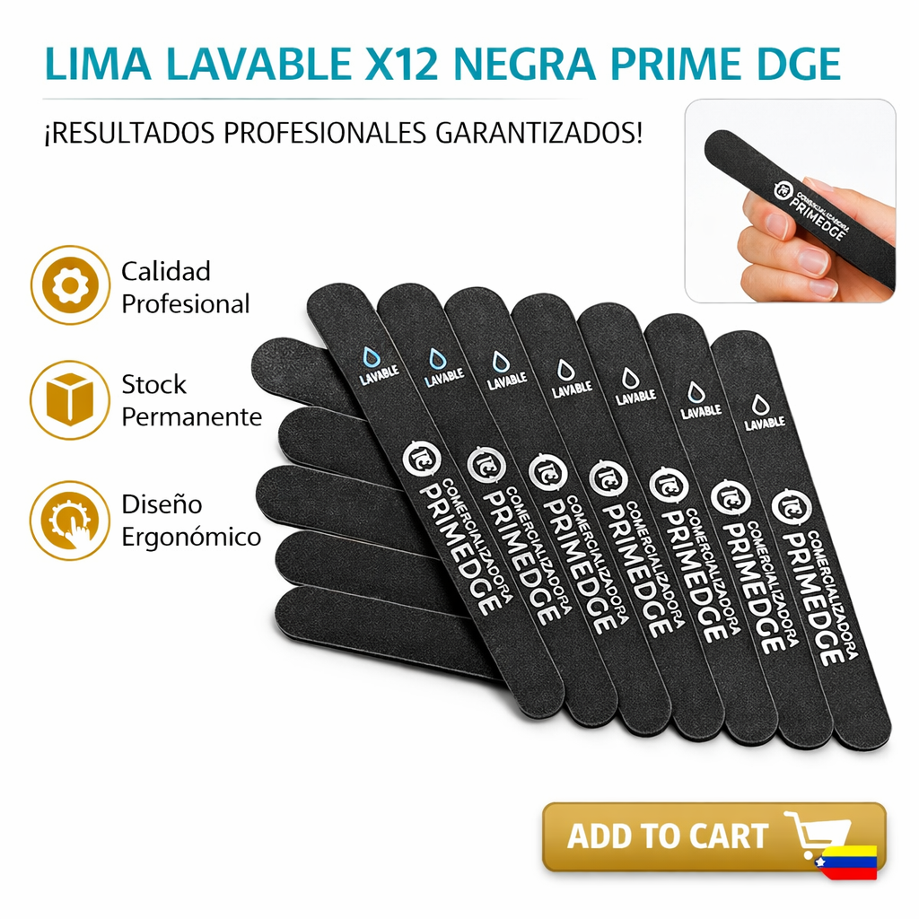 LIMA LAVABLE X12 NEGRA PRIME DGE 1