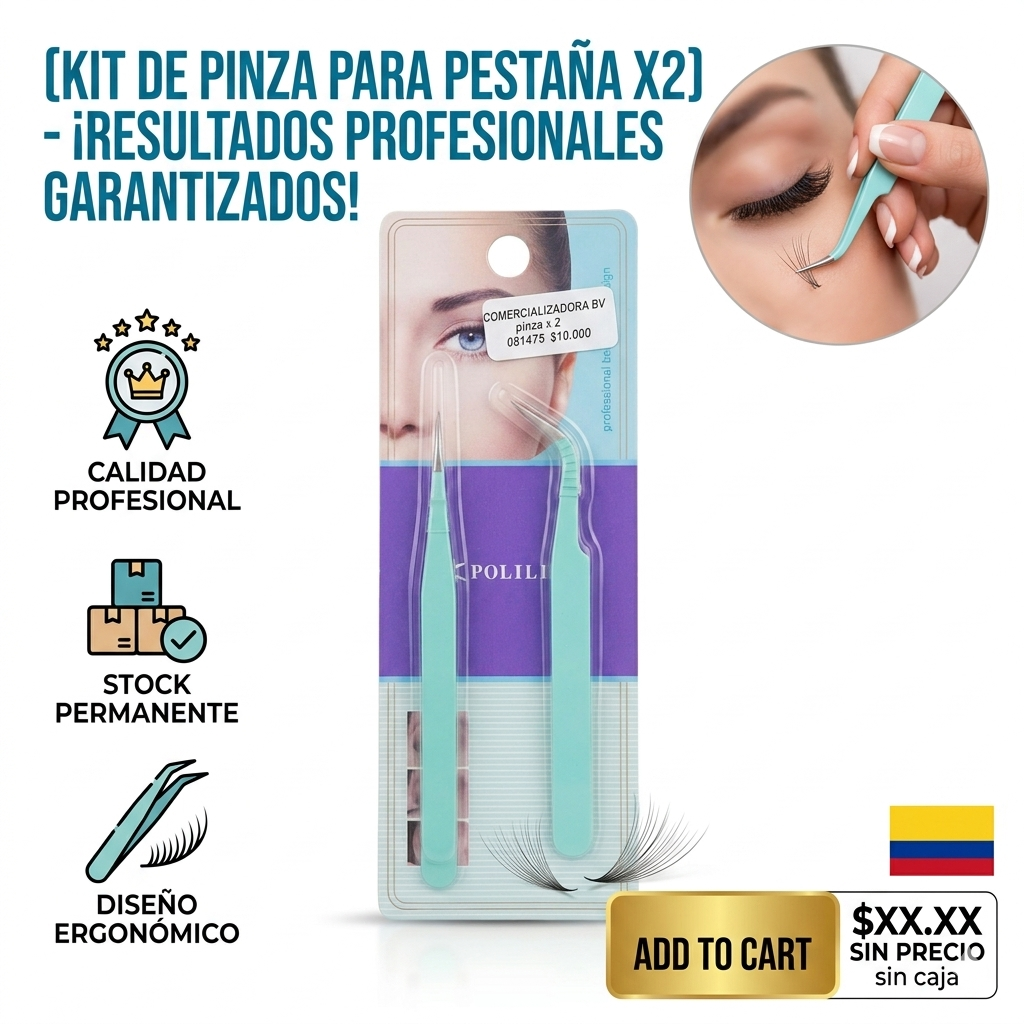 KIT DE PINZA PARA PESTAÑA X2 1