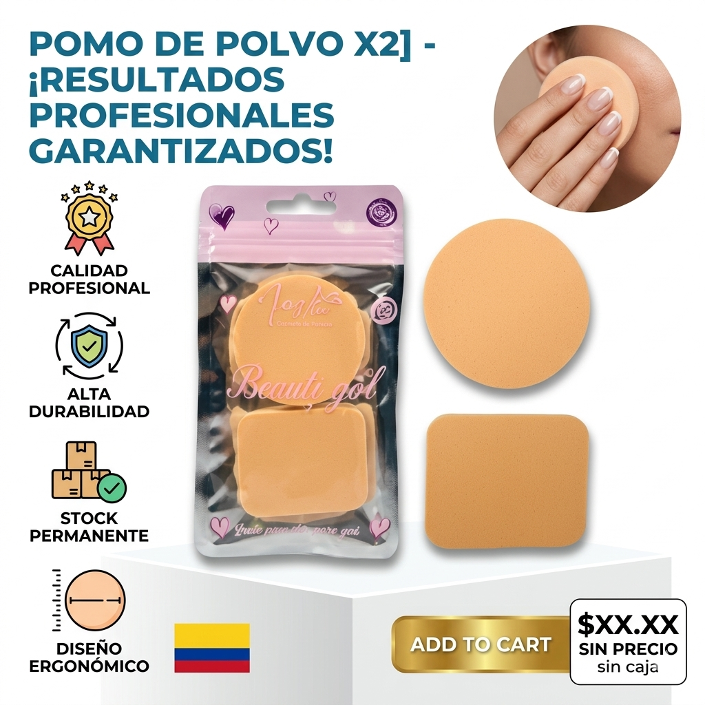 POMO DE POLVO X2 1
