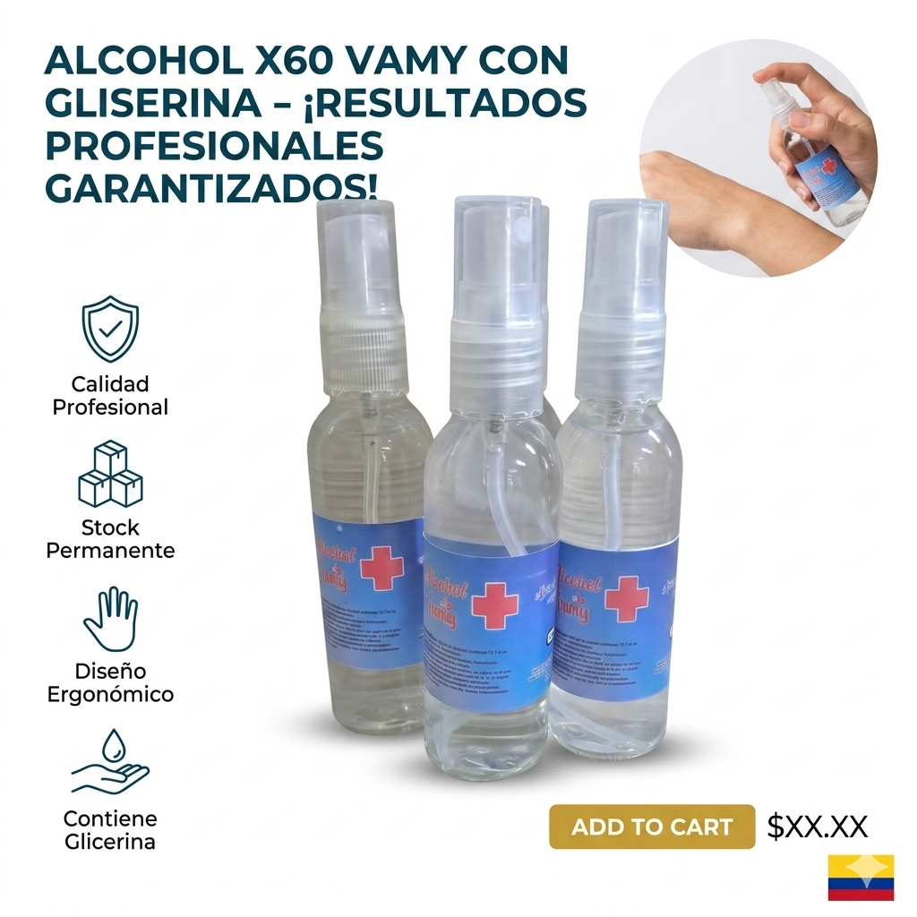 ALCOHOL X60 VAMY CON GLISERINA