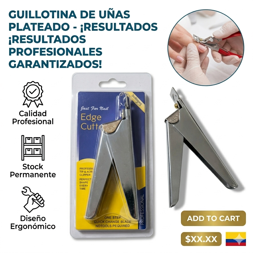 GUILLOTIMA DE UÑAS PLATEADO  1