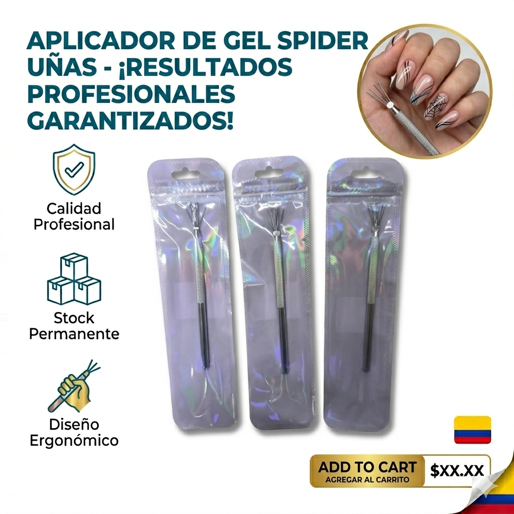 APLICADOR DE GEL SPIDER UÑAS 1