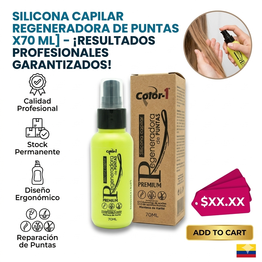 SILICONA REGENERADORA DE PUNTAS X60 ML COLOR 1 1