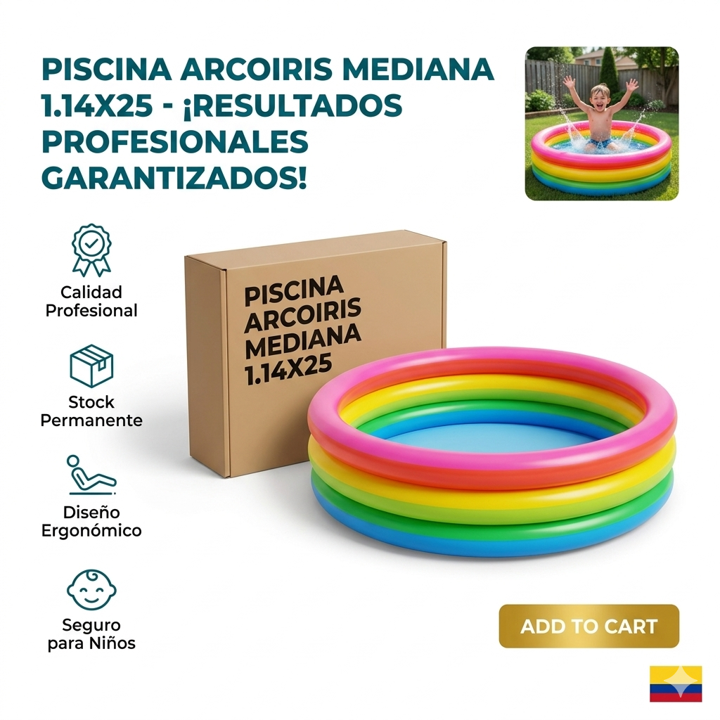 PISCINA ARCOIRIS MEDIANA 1.14X25 1