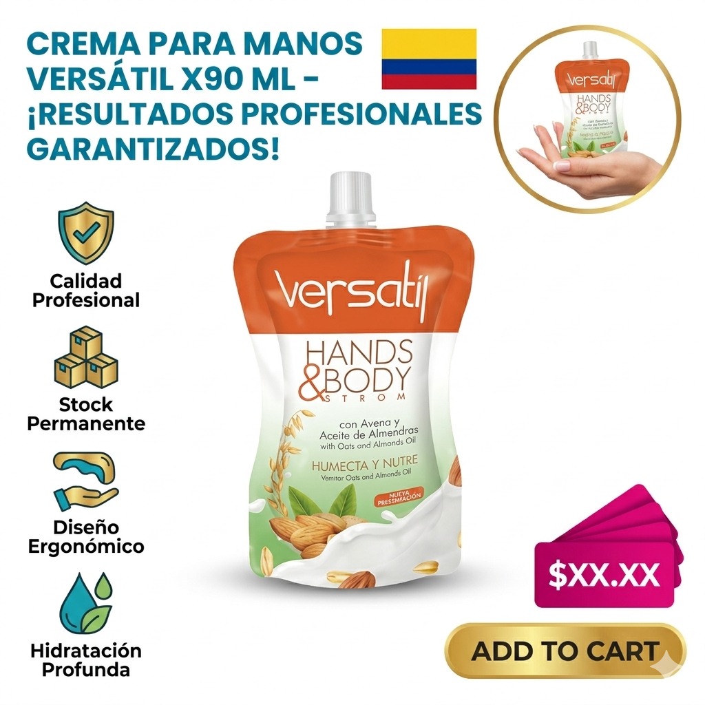 CREMA PARA MANOS VERSÁTIL X90 ML 1