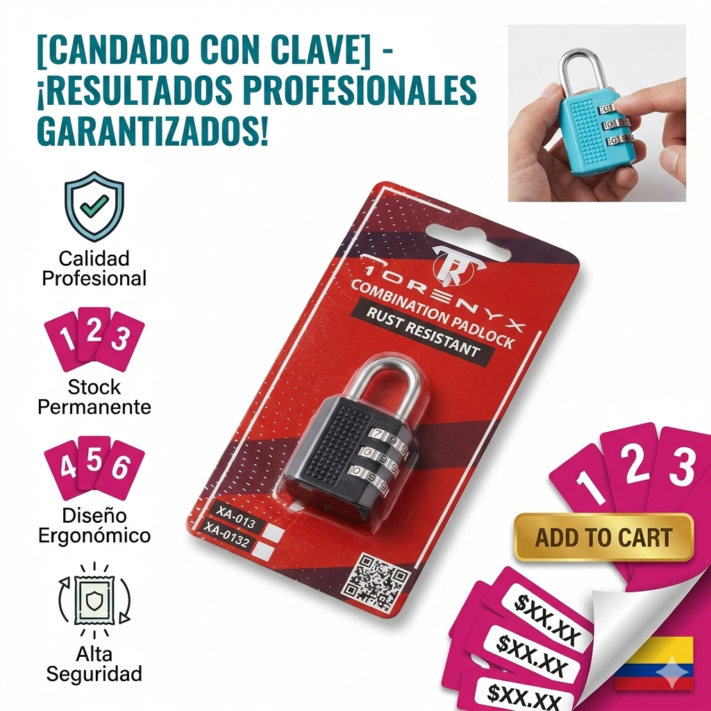 CANDADO CON CLAVE 